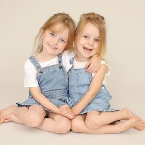 Dungarees, natural backdrop fun studio shoot essex