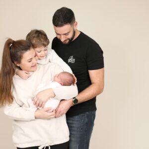 Meeting new baby sister family photograph new baby